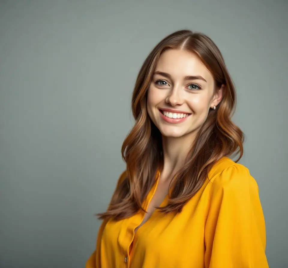 Woman smiling after a cosmetic dental treatment